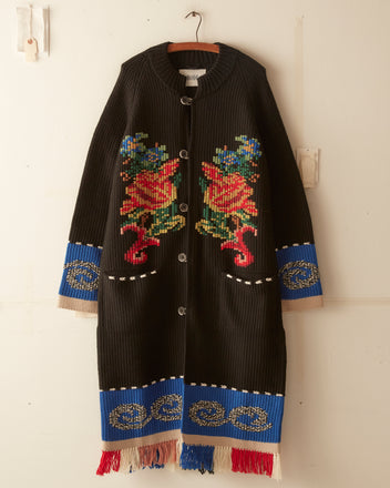 Cape Cod Cross Stitch Cardigan KNITWEAR BODE New York