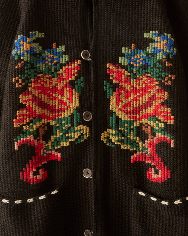 Cape Cod Cross Stitch Cardigan KNITWEAR BODE New York