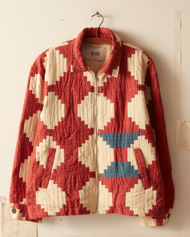 Courthouse Steps Sateen Jacket Outerwear BODE New York