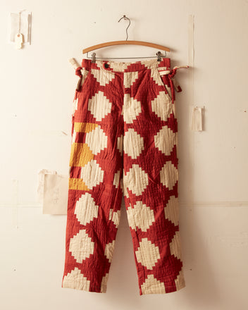Courthouse Steps Sateen Trousers Pants BODE New York