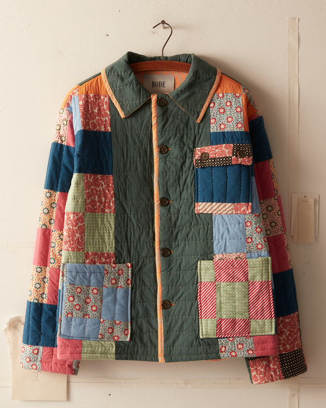 Dotted Daisy Quilt Workwear Jacket