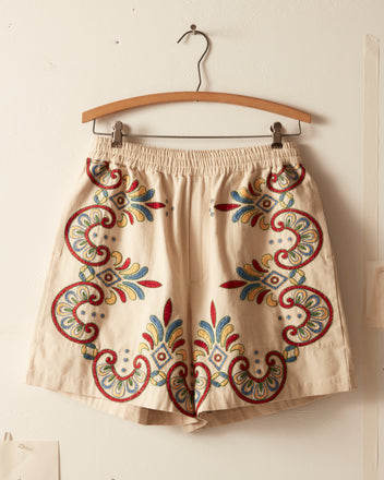 Embroidered Carnival Shorts