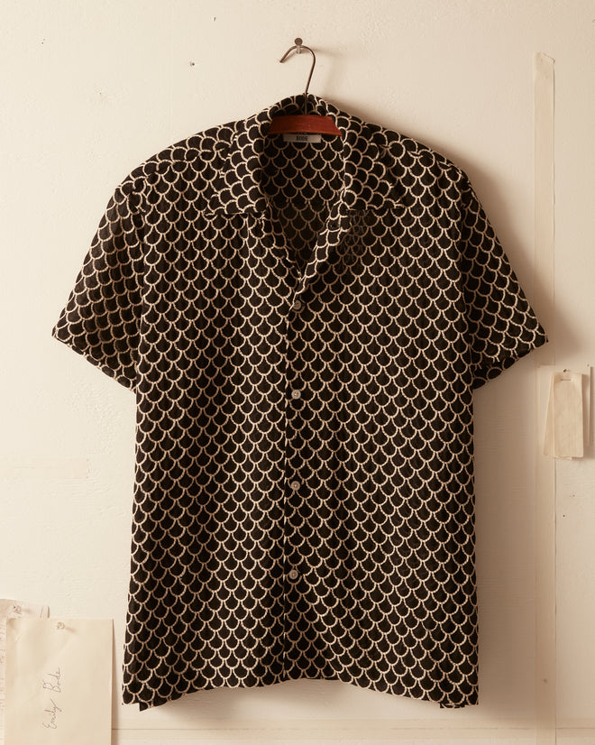 Embroidered Sheer Siren Short Sleeve Shirt SHIRT BODE New York