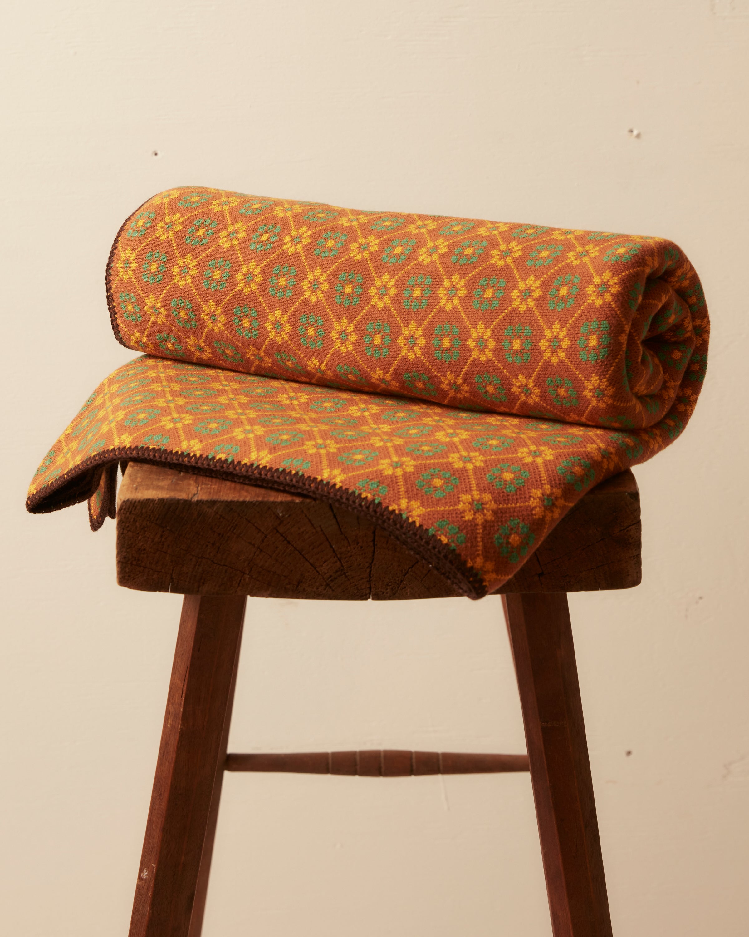 Bode Floral Jacquard Throw - Brown