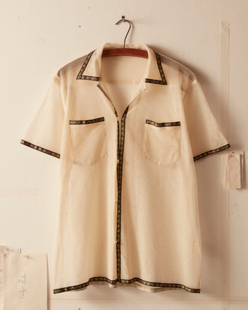 Floret Border Short Sleeve Shirt SHIRT BODE New York