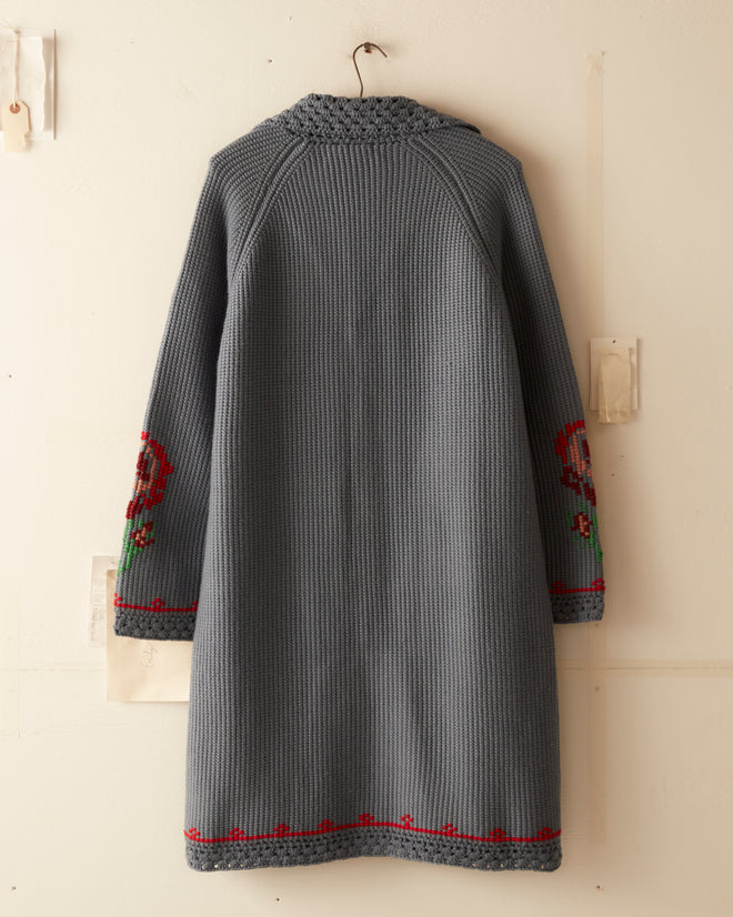 Fleur Cross Stitch Cardigan KNITWEAR BODE New York