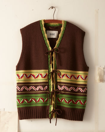 Foliage Vest KNITWEAR BODE New York