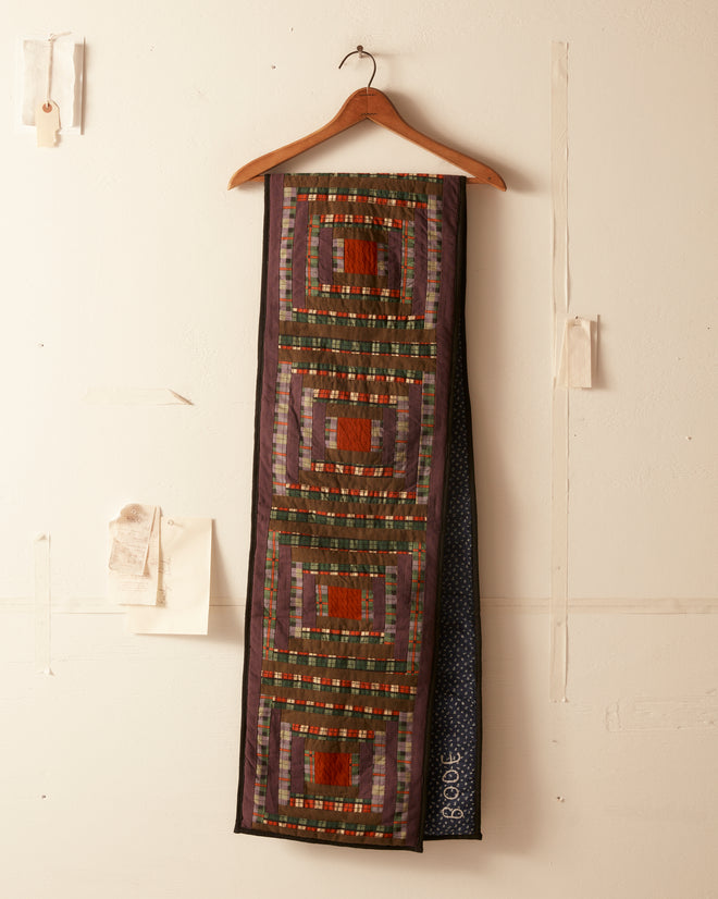 Plaid Log Cabin Scarf ACCESSORIES BODE New York