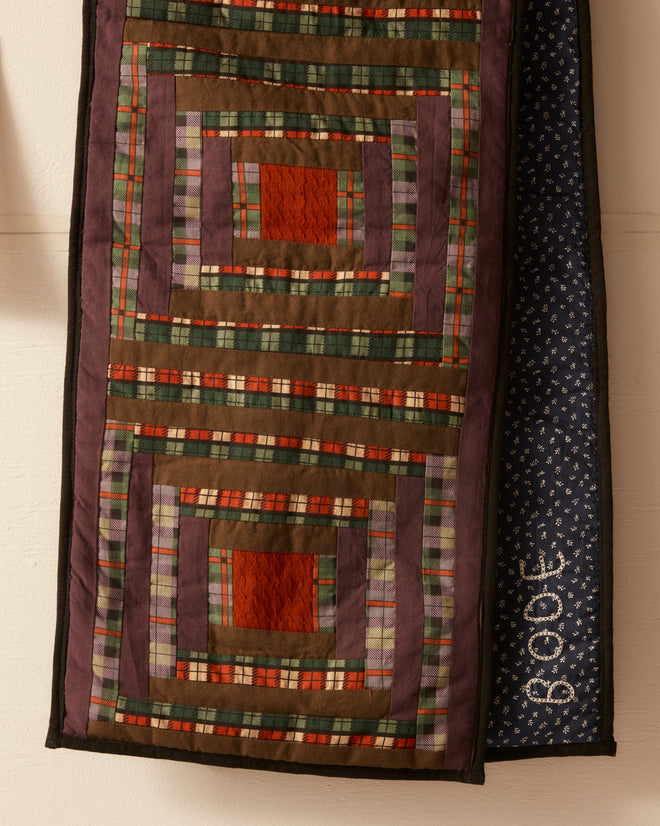 Plaid Log Cabin Scarf ACCESSORIES BODE New York