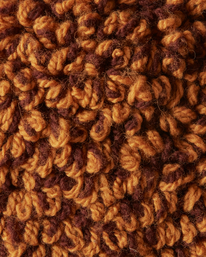 Loopy Hat - Brown Orange