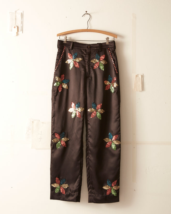 Sequined Pinwheel Trousers TROUSERS BODE New York