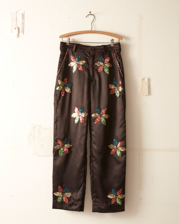 Sequined Pinwheel Trousers