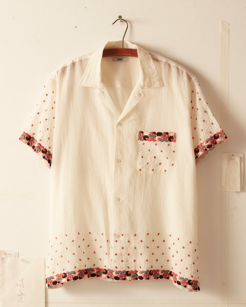 BODE (ボーディ) 刺繍シャツ ホワイト サイズ:SIZE XS