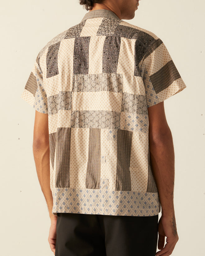Bar Quilt Short Sleeve Shirt Shirts BODE New York