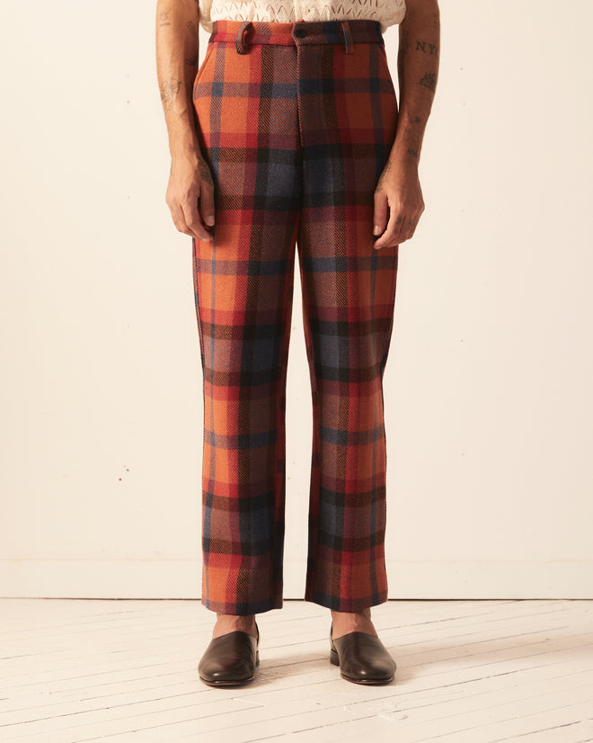 Clinton Street Plaid Trousers TROUSERS BODE New York