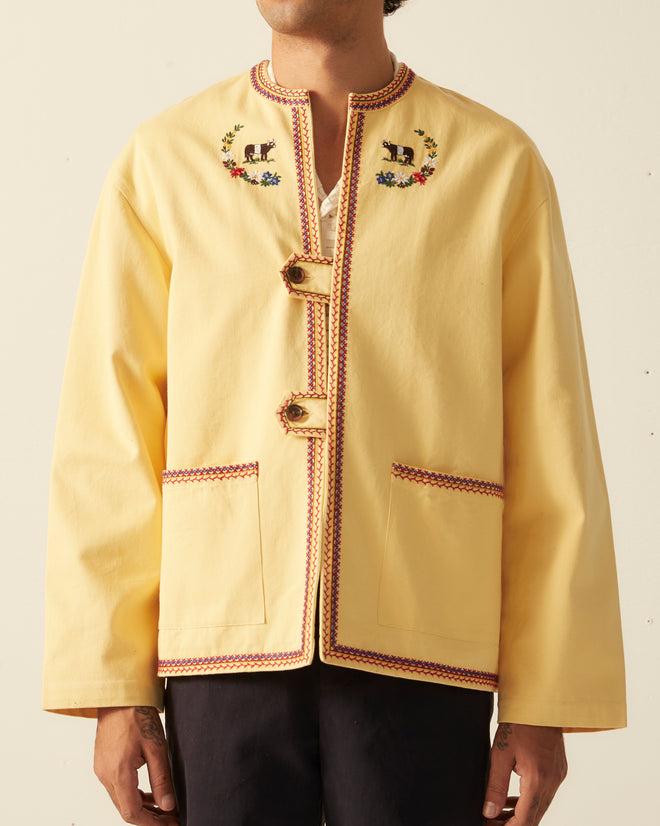 Embroidered Cow Jacket JACKET BODE New York