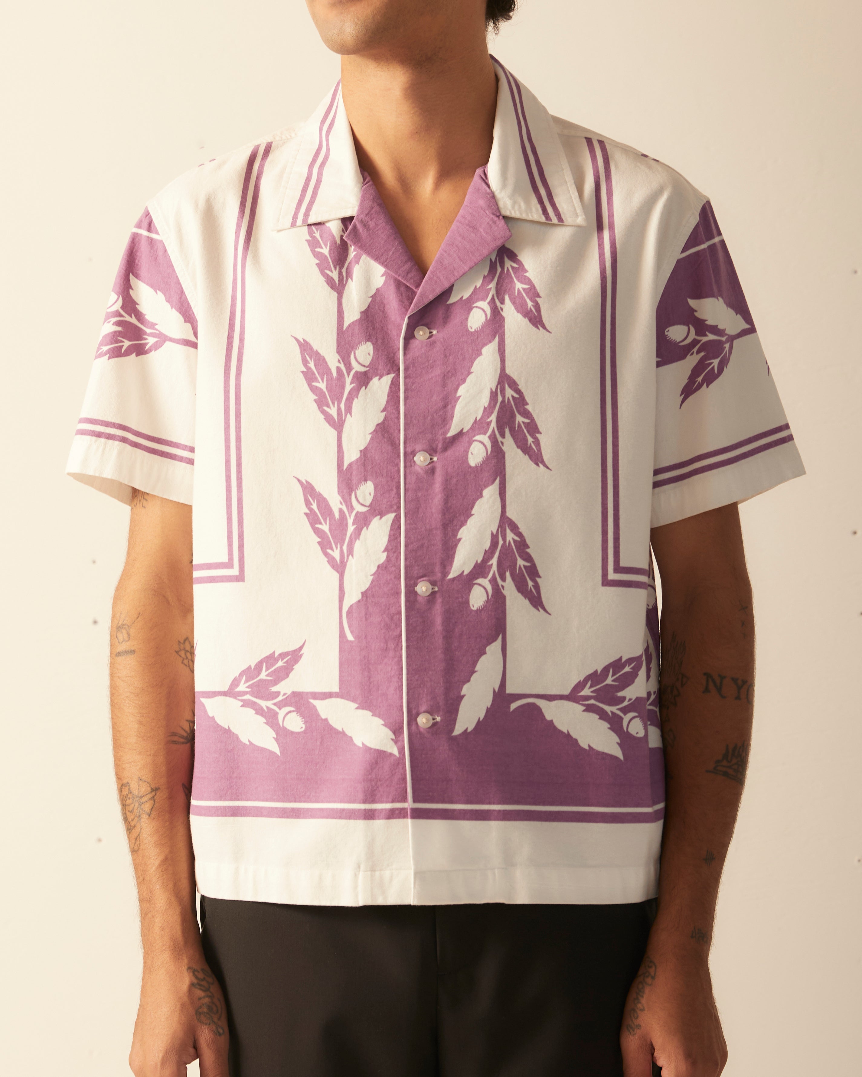 Inverse Acorn Short Sleeve Shirt – BODE