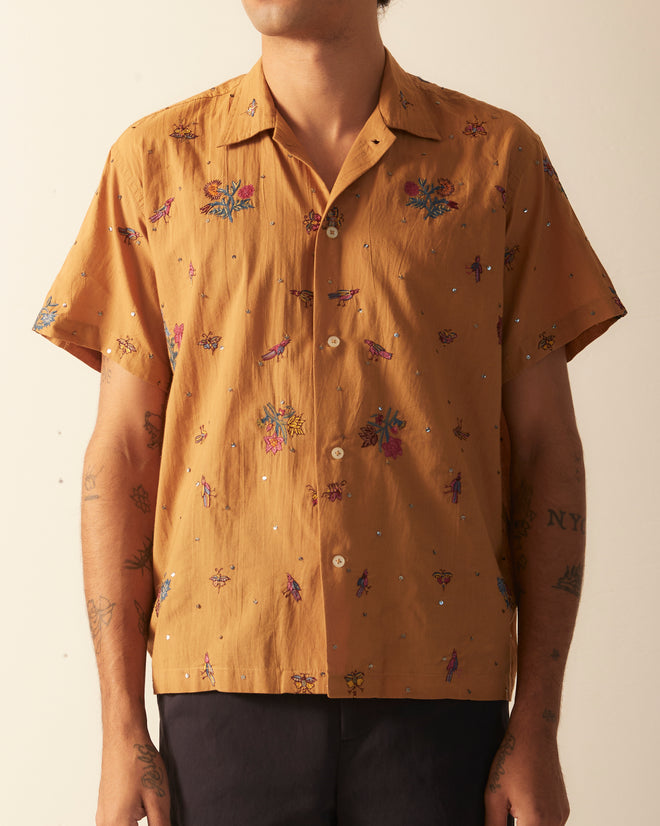 bird dress shirt Bird Print Blouse Shirt, Botanica Tops Women, Nature Summer Vacation Top, Cottagecore Garden Shirt Women, Vacation Shirt for Her