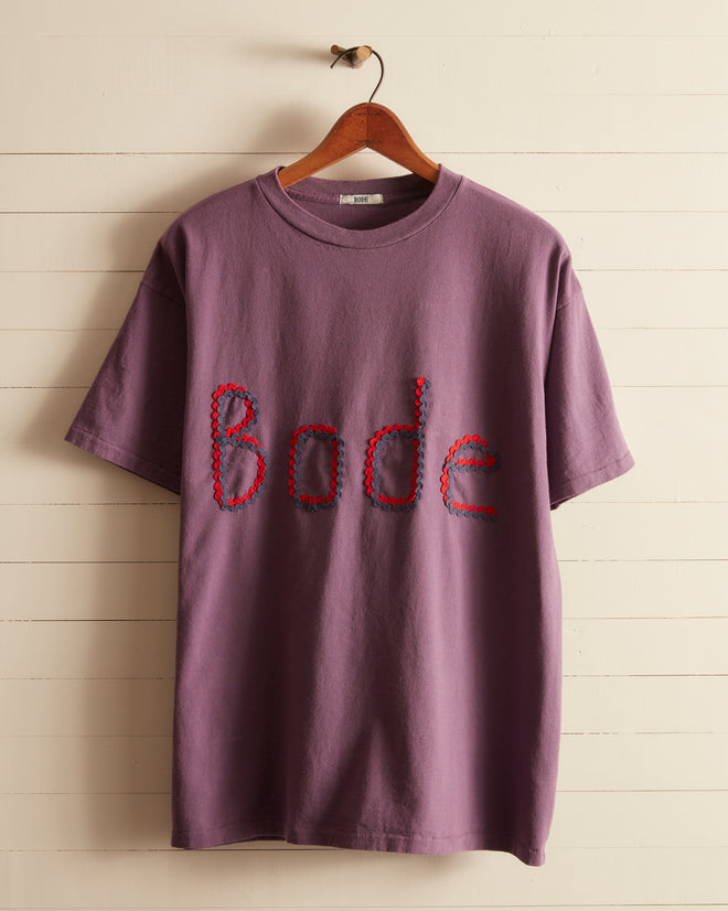 Rickrack Namesake Tee - Purple T-SHIRT BODE New York