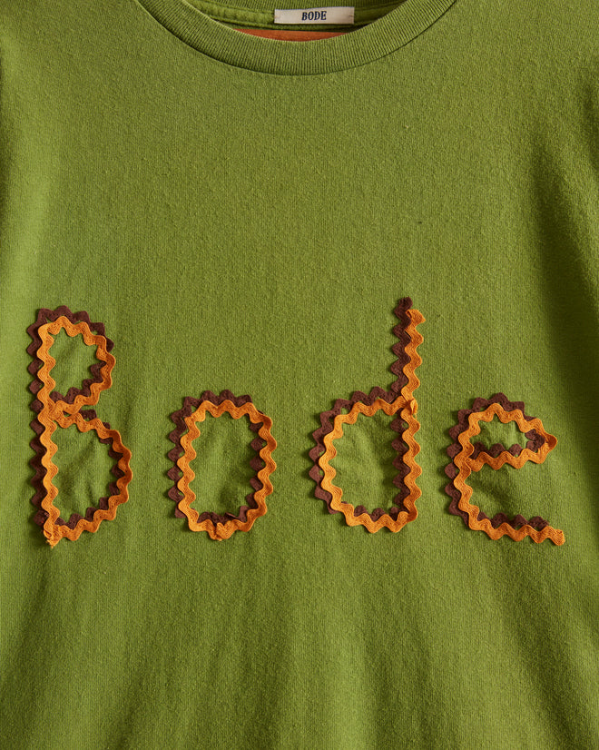 Rickrack Namesake Tee - Green T-SHIRT BODE New York