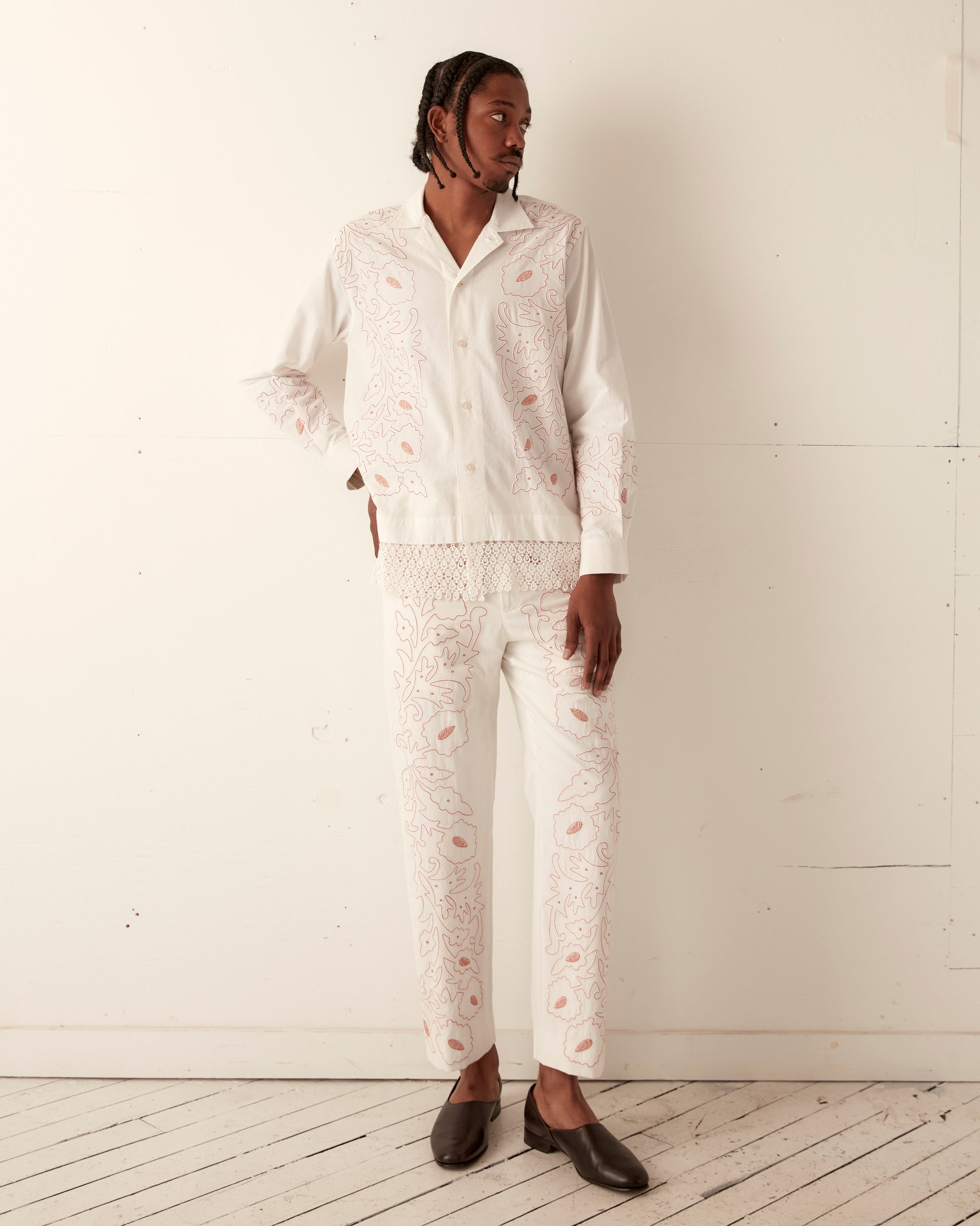 Braided Couching Long Sleeve Shirt – BODE