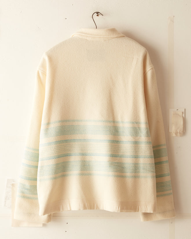 Cream Candy Stripe Blanket Jacket M/L BODE