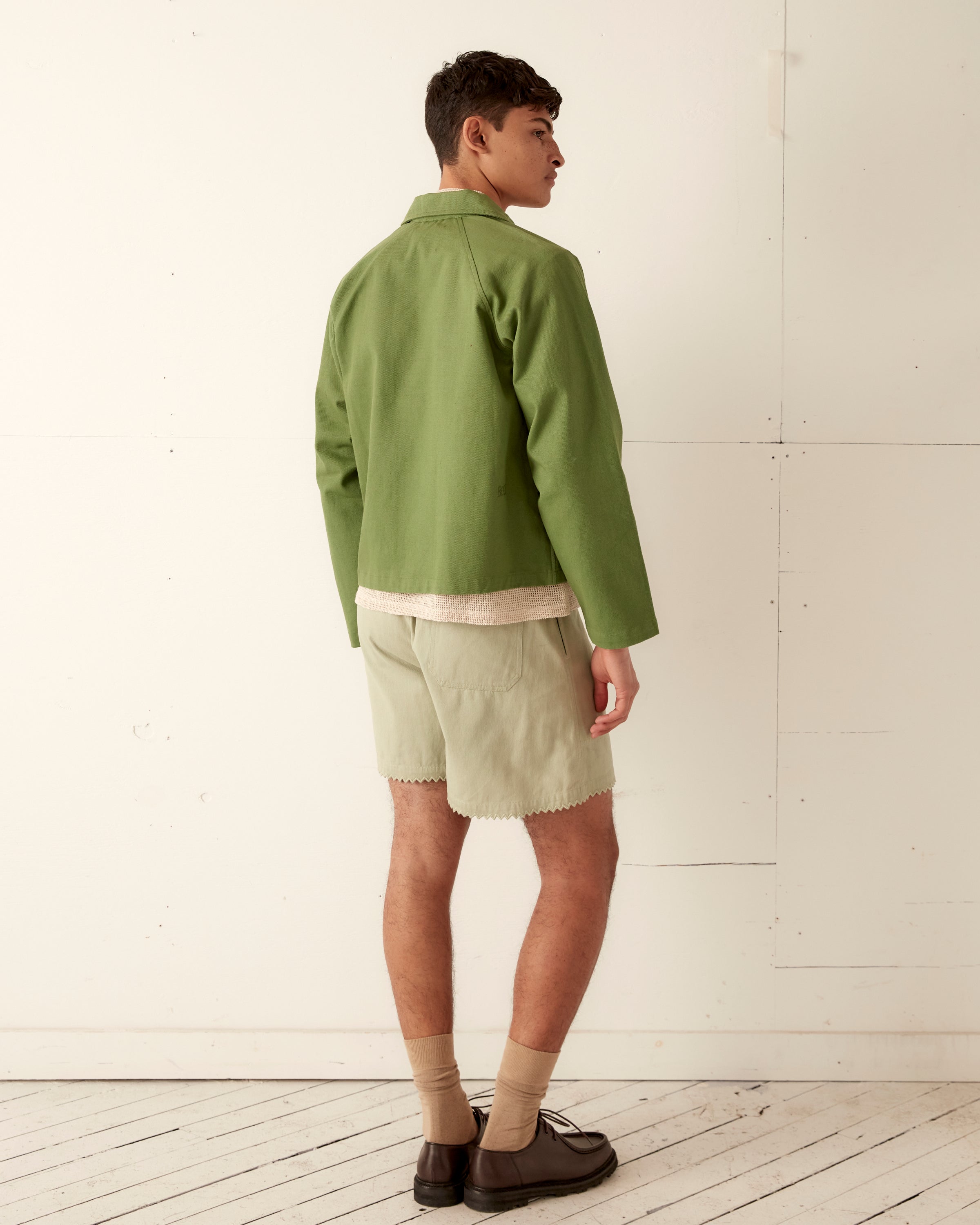 Zig-Zag Hem Shorts - Mint – BODE