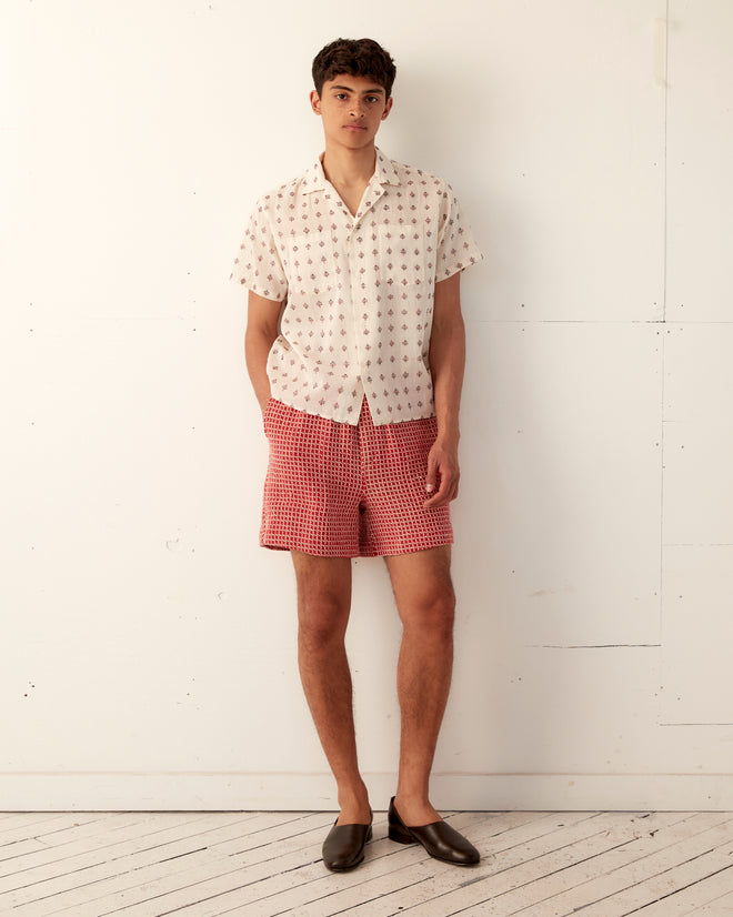 Duo Waffle Shorts - Red SHORTS BODE New York