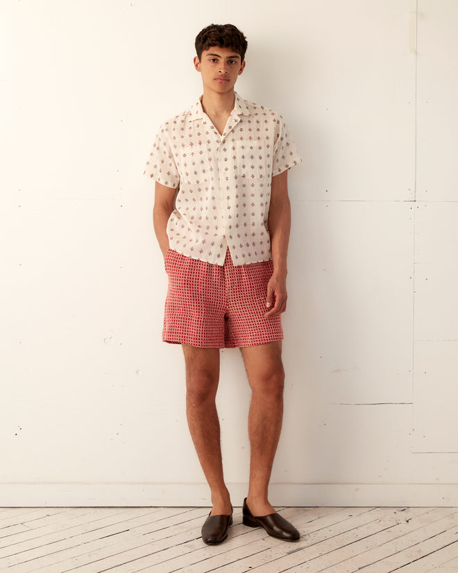 Duo Waffle Shorts - Red