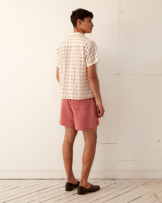 Duo Waffle Shorts - Red SHORTS BODE New York