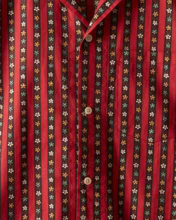 Flower Ribbon Short Sleeve Shirt - XS/S OOAK SHIRT BODE New York