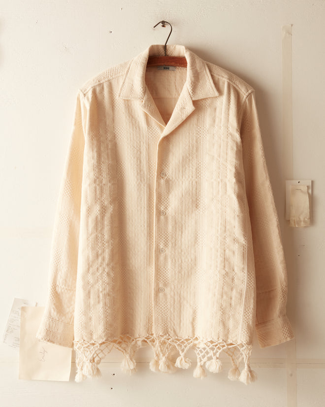 Honeycomb Cream Shirt - S/M