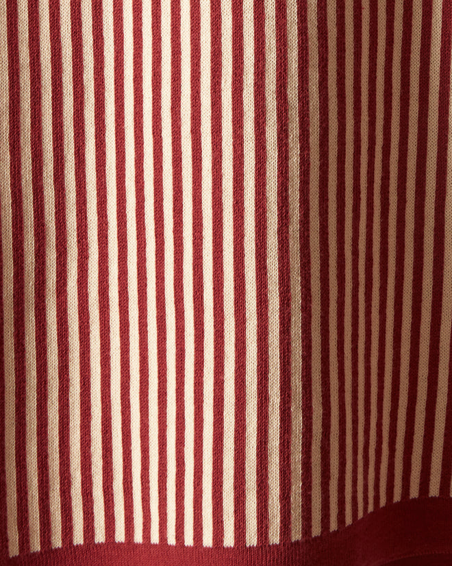 Hester Street Polo - Red/Cream KNITWEAR BODE New York