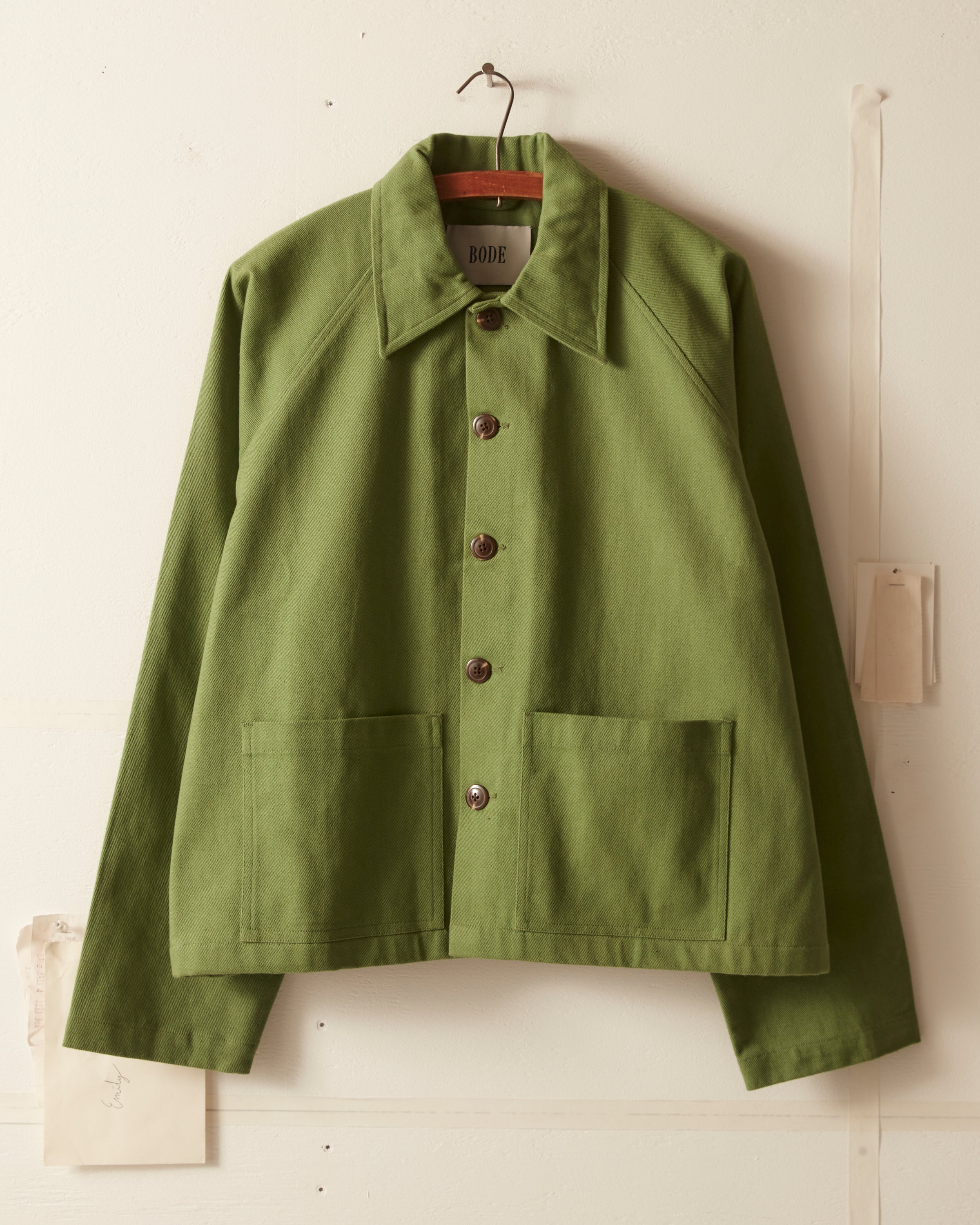 Twill Cropped Car Jacket - Ivy – BODE