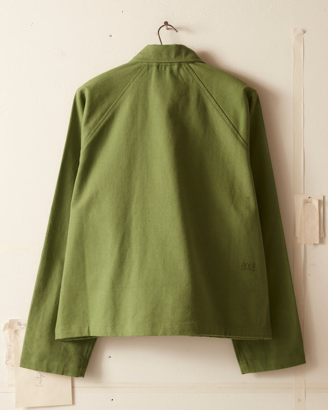 Twill Cropped Car Jacket - Ivy OUTERWEAR BODE New York