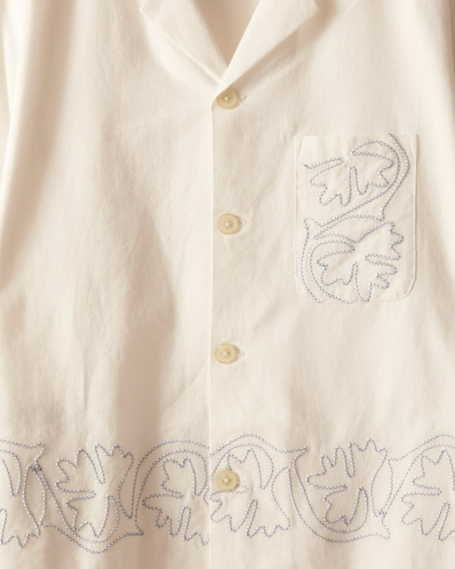 Zig-Zag Couching Short Sleeve Shirt SHIRT BODE New York