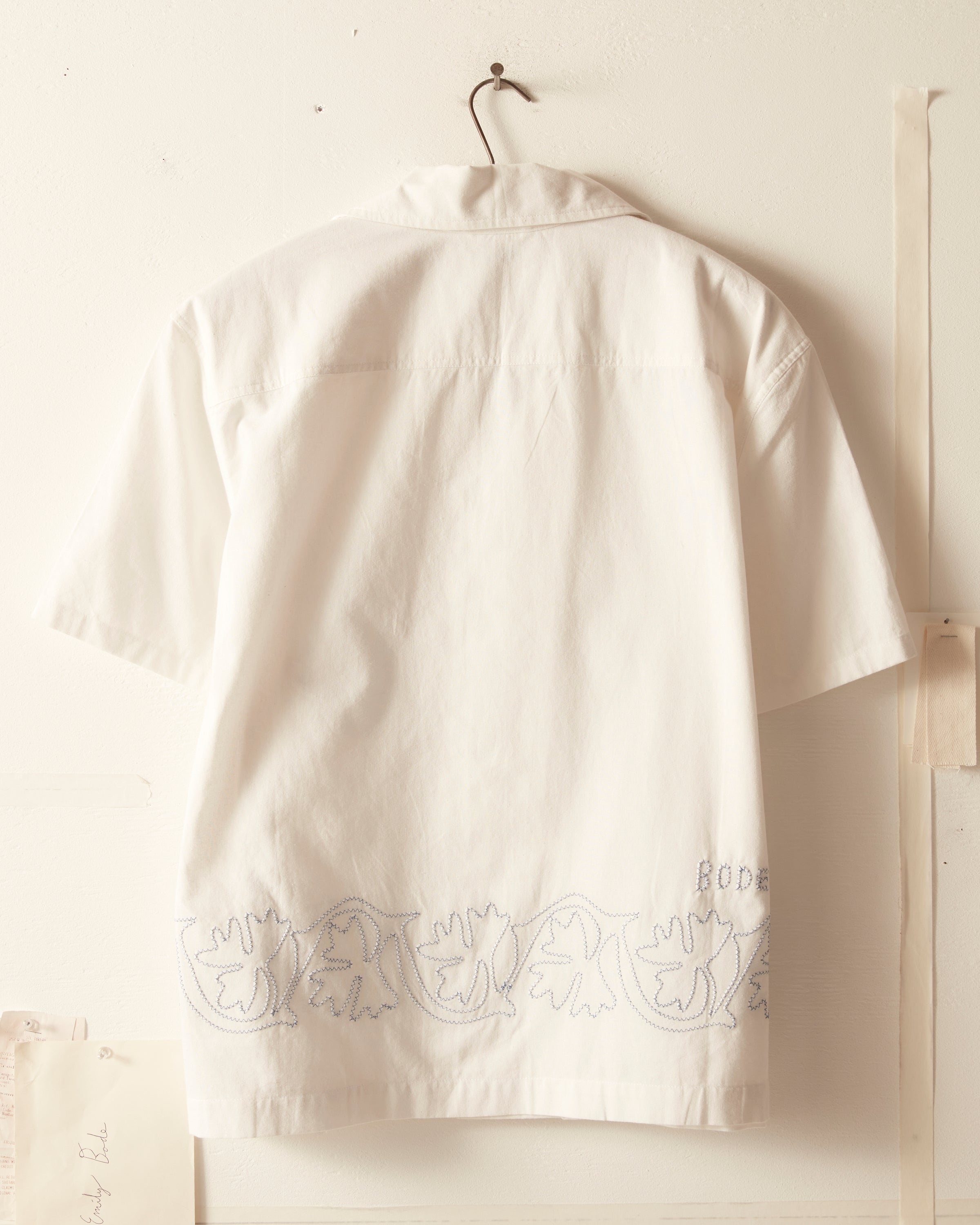 Zig-Zag Couching Short Sleeve Shirt – BODE