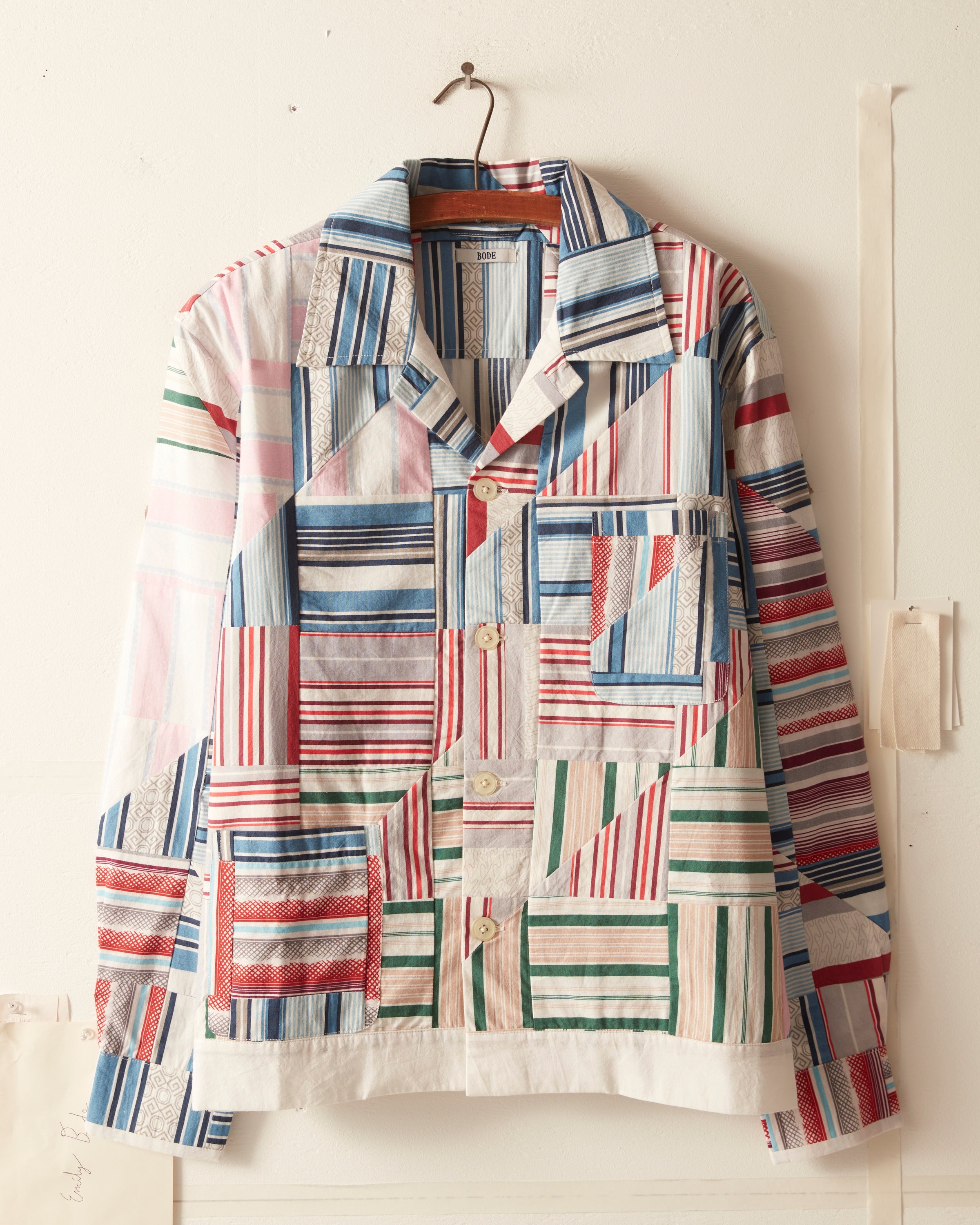 Patchwork Oxford Long Sleeve Shirt – BODE