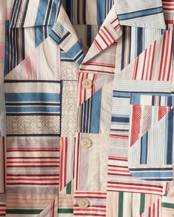 Patchwork Oxford Short Sleeve Shirt SHIRT BODE New York