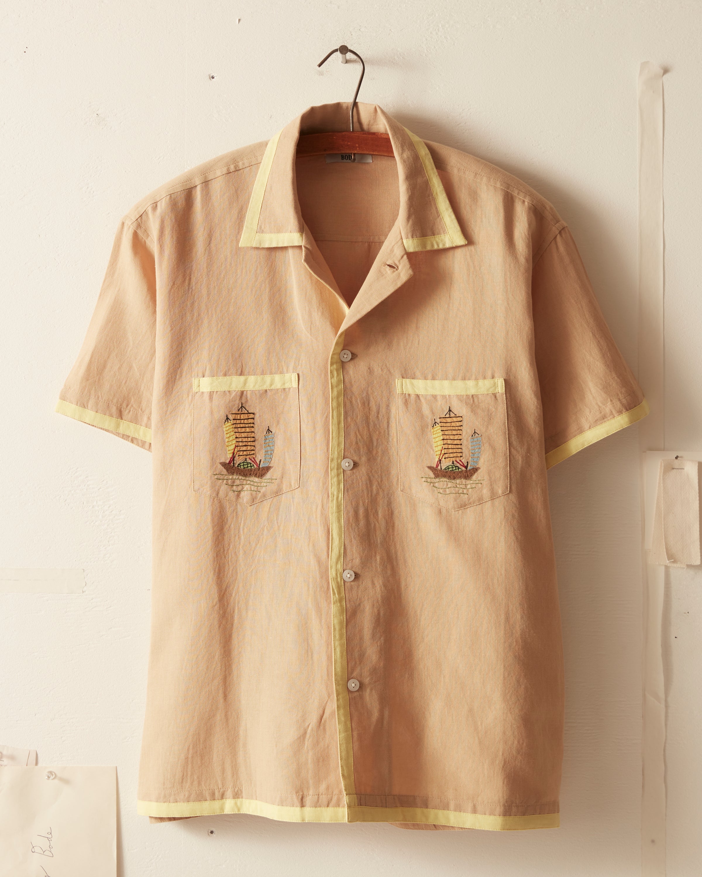 Ship Appliqué Short Sleeve Shirt – BODE