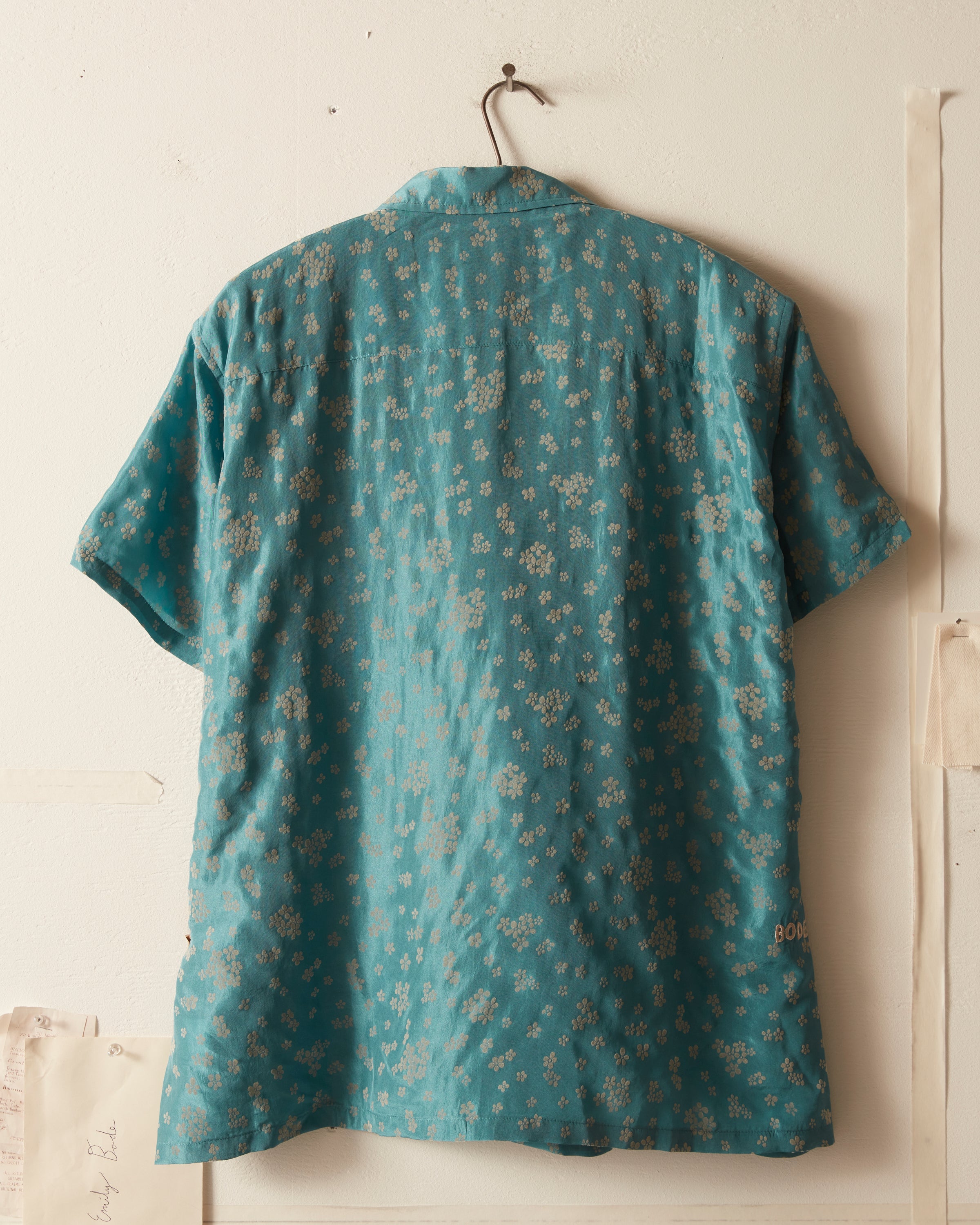 Floral Flocked Short Sleeve Shirt – BODE