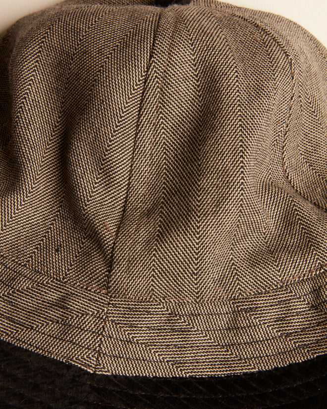 Herringbone Grandfather Hat