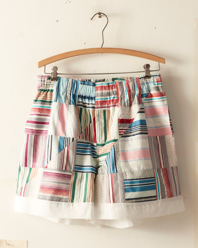 Patchwork Oxford Shorts SHORTS BODE New York
