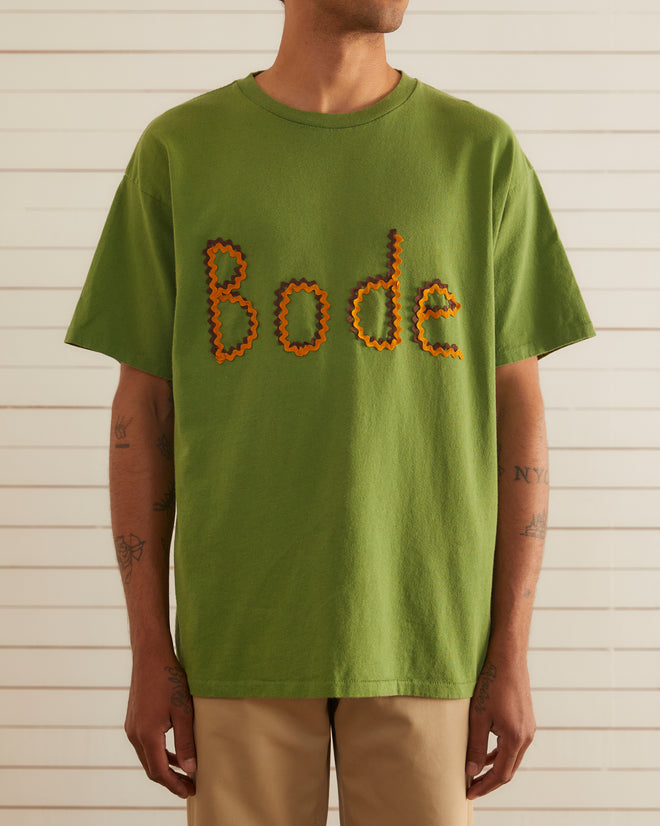 Rickrack Namesake Tee - Green T-SHIRT BODE New York