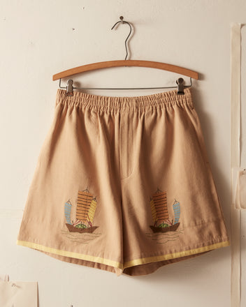Ship Appliqué Shorts SHORTS BODE New York