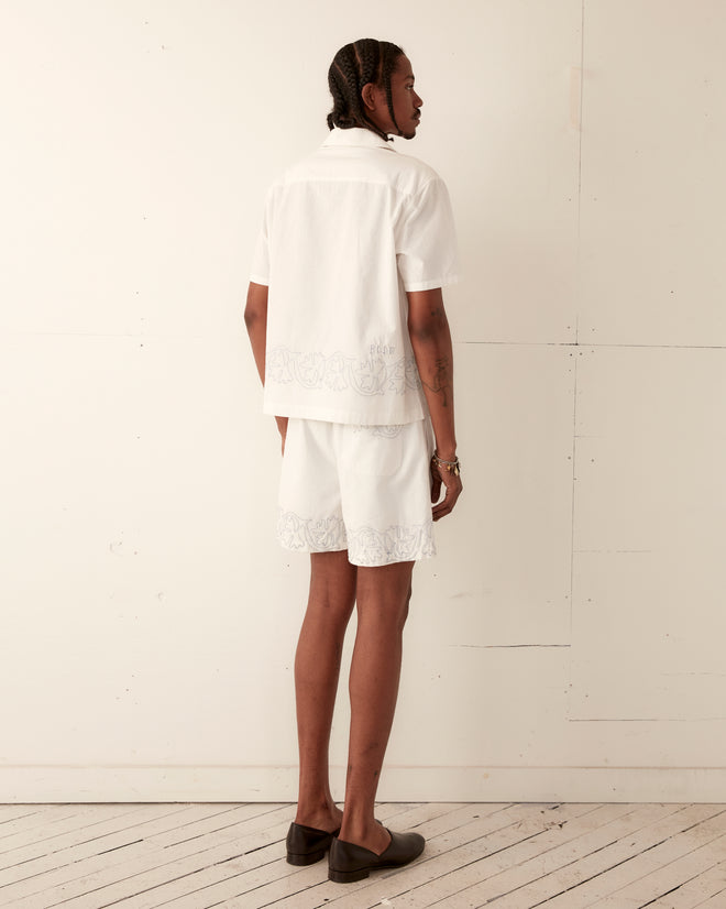 Zig-Zag Couching Short Sleeve Shirt SHIRT BODE New York